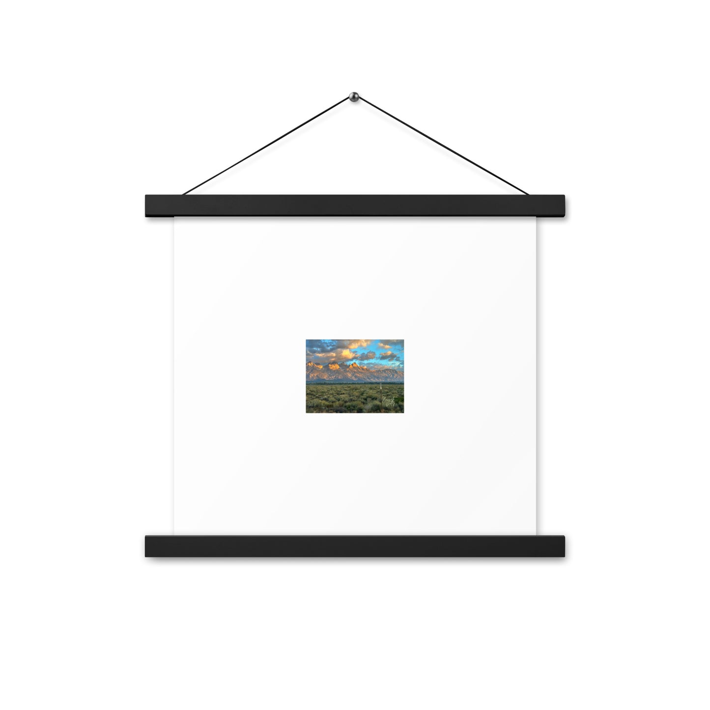 Tetons at Sunrise Poster with hangers