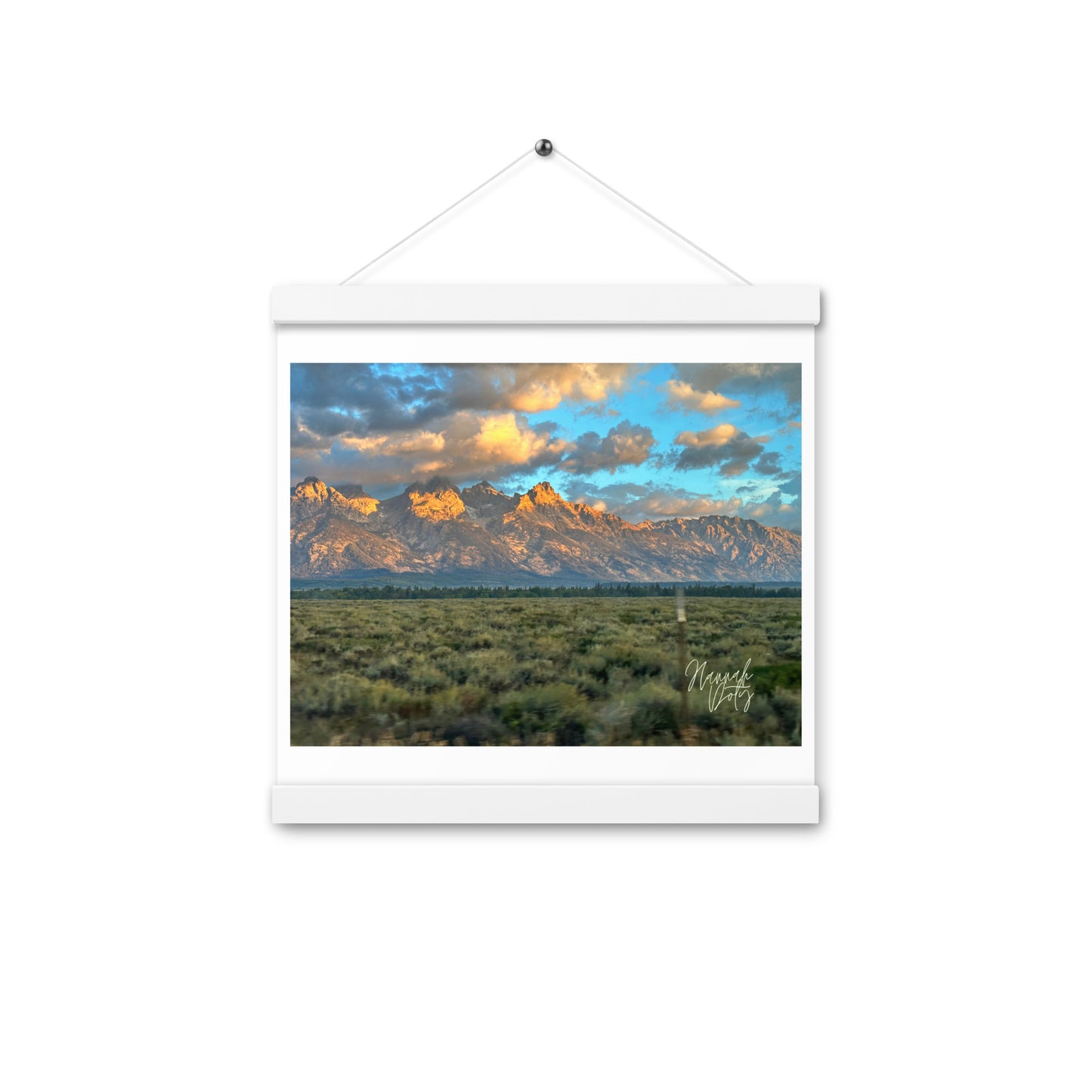 Tetons at Sunrise Poster with hangers